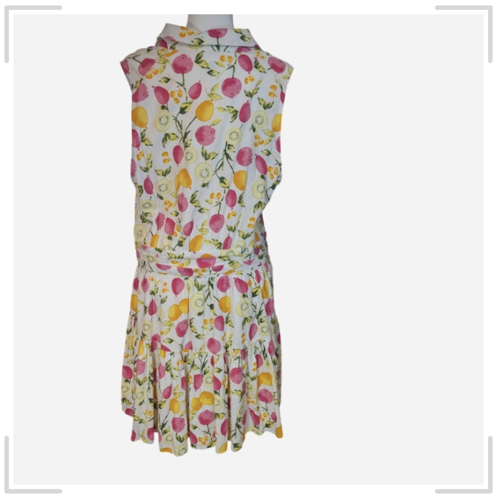 Cynthia Rowley Fruit Dress Size 14 - Picture 3 of 8